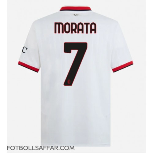 AC Milan Alvaro Morata #7 Bortatröja 2024-25 Kortärmad